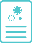 Paper icon with blue and white cells